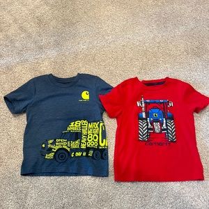 Two Carhart T-shirts in size 4T